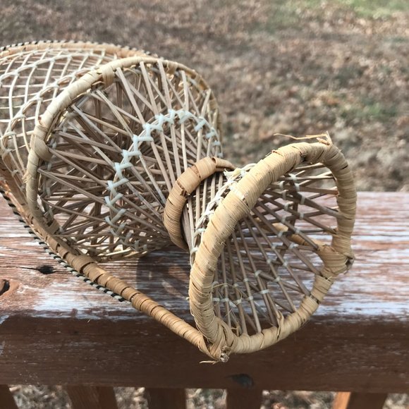Vintage 13” peacock wicker chair planter doll basket - Picture 8 of 8